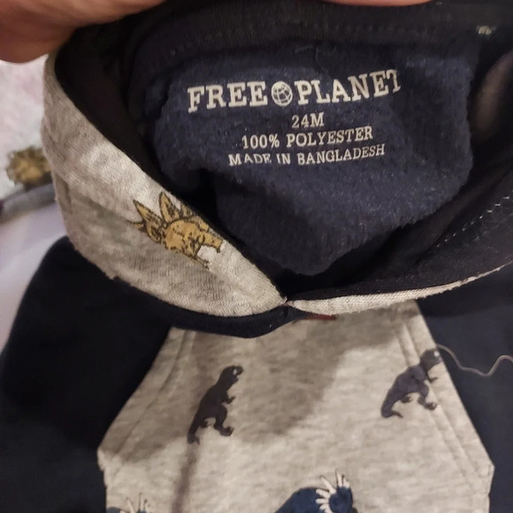 Free Plant Baby Boy 2 Piece Dinosaur Theme Hoodie and Jogger Set in Size 24M - Picture 6 of 10